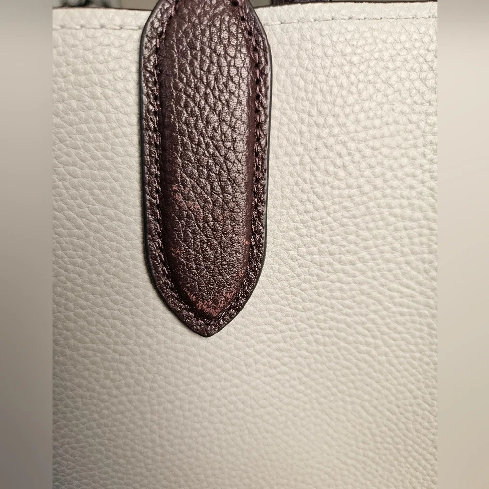 Coach Willow Colorblock Signature Interior Leather Tote in Dove Grey-C0692